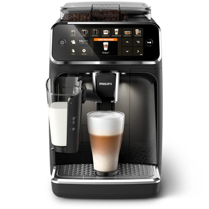Kaffeevollautomat Series 5400 EP5441/50, 12 Kaffeespezialitäten, LatteGo Milchsystem, Touchdisplay, anpassbare Kaffeeeinstellungen, erstklassiges Küchendesign, schwarz