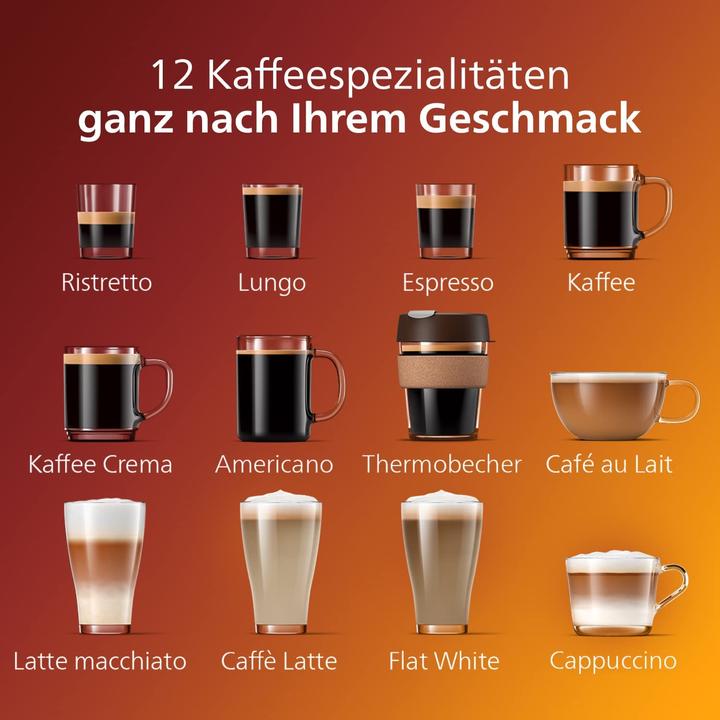 Kaffeevollautomat Series 5400 EP5441/50, 12 Kaffeespezialitäten, LatteGo Milchsystem, Touchdisplay, anpassbare Kaffeeeinstellungen, erstklassiges Küchendesign, schwarz