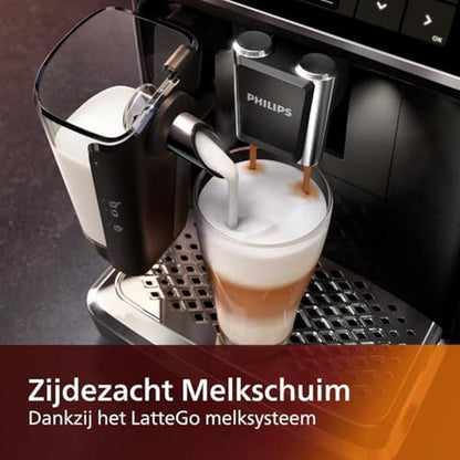 Kaffeevollautomat Series 5400 EP5441/50, 12 Kaffeespezialitäten, LatteGo Milchsystem, Touchdisplay, anpassbare Kaffeeeinstellungen, erstklassiges Küchendesign, schwarz